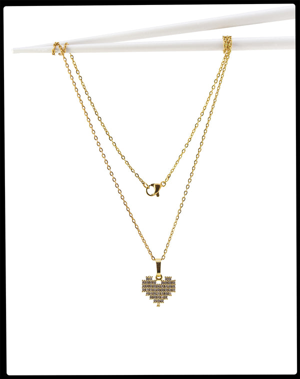 Necklace Heart Glitz